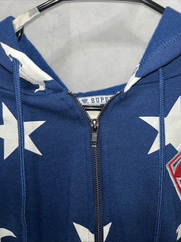 Felpa donna Superman 1938 full zip con cappuccio XL NUOVA CON ETICHETTA - Foto 3 di 7