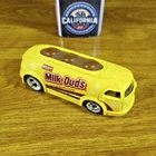 Hot Wheels Nostalgia Hershey's Milk Duds Haulin' Gas Yellow Real Riders 2011