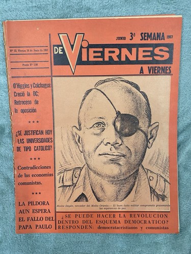 Newspaper Chile “Viernes” Six Days War Israel 16/07/1967 - Picture 1 of 4