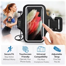 Waterproof Armband Case Sports Running Exercise Arm Band Phone Holder KeyBag Lot