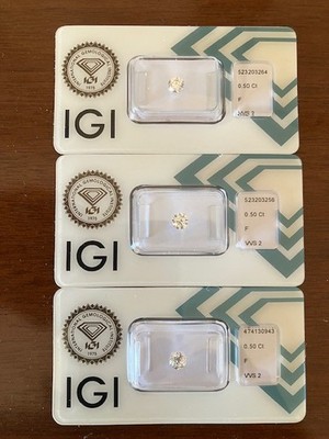 Diamanten 0,5 Karat IGI Zertifikat