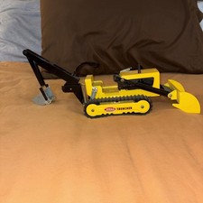 Vintage 1960s Tonka Dragline Dredging Crane Bucket Yellow 15X22 Minnesota USA