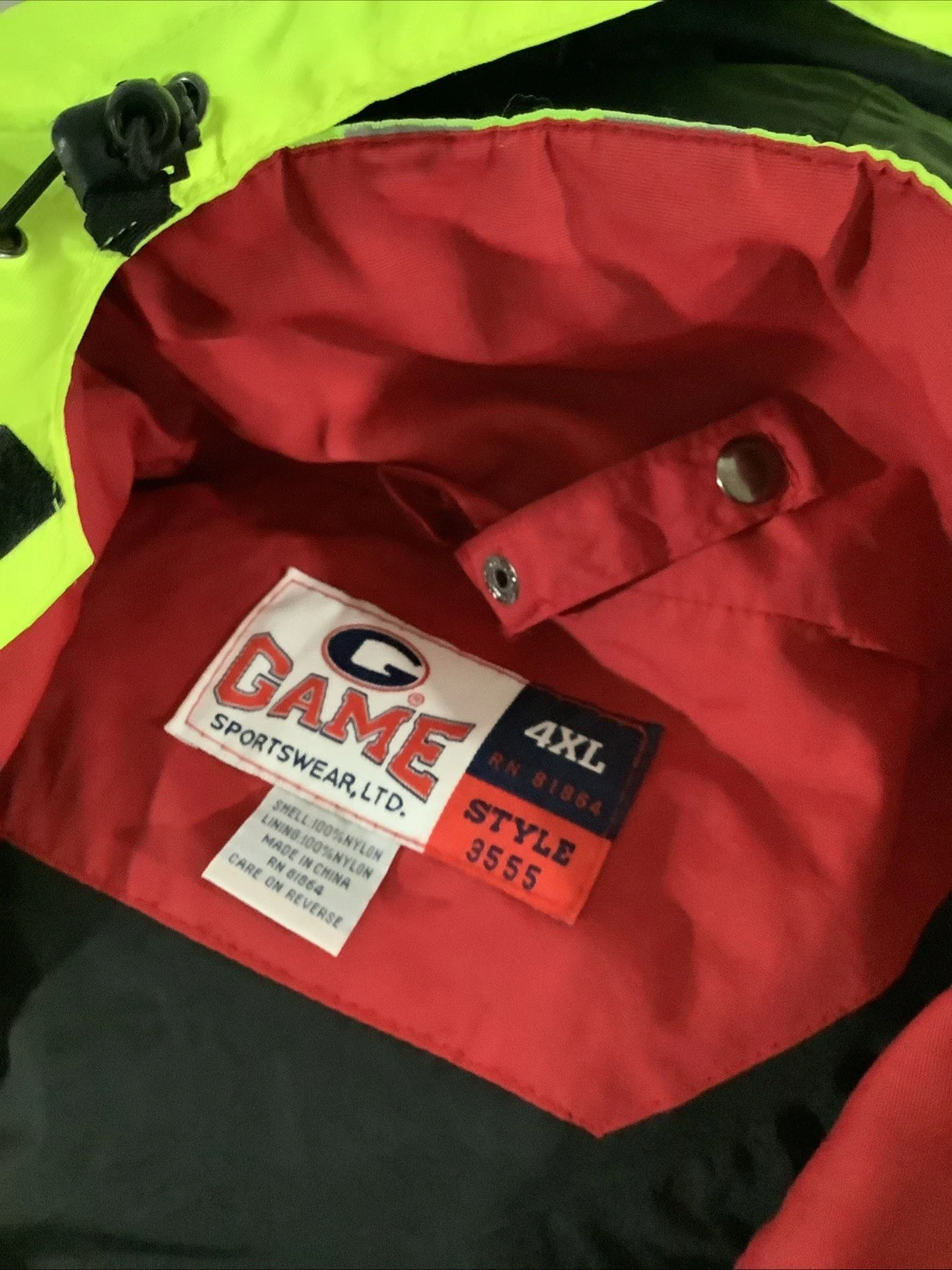 GAME 3555 Hi-Viz Class 2 Level 2 Rescue Jacket with Detachable Good - product detail image 4