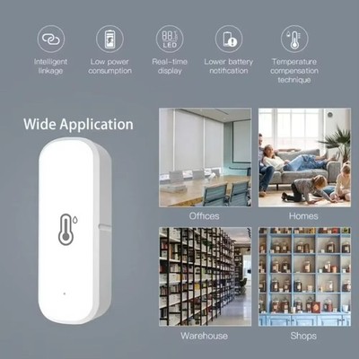 Tuya WiFi Temperature Humidity Sensor Smart Life App Alexa Google Home