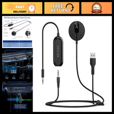 Wireless Bluetooth Car Kit - Aux Receiver for Handsfree Calls  Music Streaming,