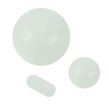 2 Set Glow in the Dark Bead Set, 2 Shape Glass Crystal Loose Beads, Blue