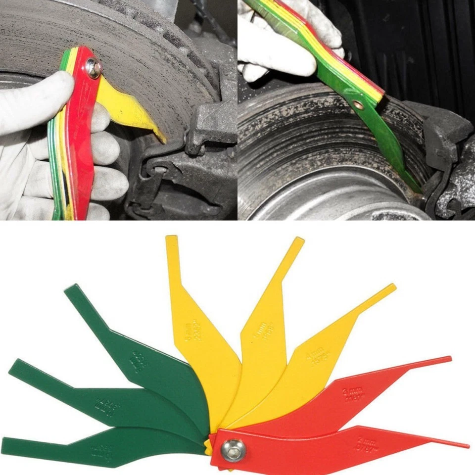 Juego de herramientas de comprobación de medidor de medida de pastillas de disco de freno de 2 mm-12 mm de 8 piezas Foto 2 de 4