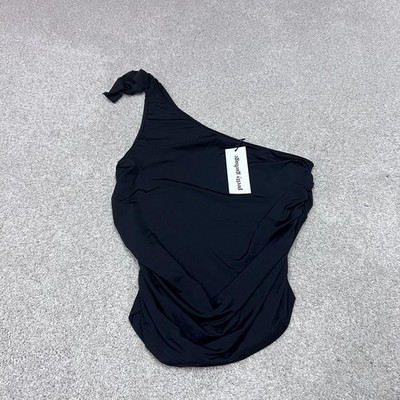Pretty Garbage Top Women s Black Sleeveless Size Large NWT