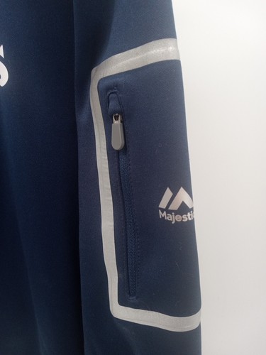 Seattle Seahawks Jacket Mens Large Blue Therma Base Fleece Full Zip NFL Majestic - Picture 4 of 8