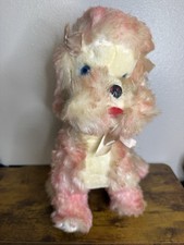 Knickerbocker Animals of Distinction Pink Poodle Dog Plush Stuffed Toy 18" Rare