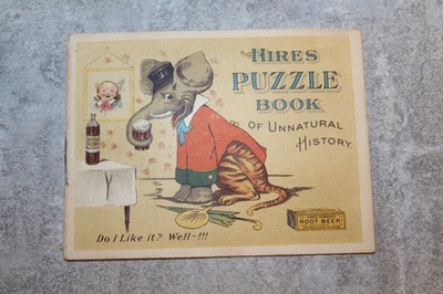 ANTIQUE HIRES ROOT BEER PUZZEL BOOK