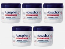 Aquaphor Healing Ointment Advanced Therapy, Skin Protectant 14 oz Pack of 5