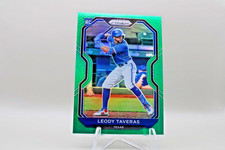 2021 Panini Prizm Baseball Leody Taveras #127 Green Prizm