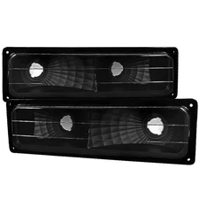 For 1988-1999 Chevy C10/Suburban/Silverado/Sierra/Yukon Bumper Lights Matt Black