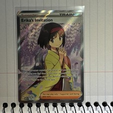 The Pokémon Company SV 151 Erika's Invitation 196/165 Full Art Holo UR ENG on eBay