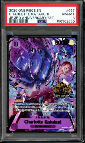 Charlotte Katakuri (Japanese Version 3rd Anniversary Set) graded PSA 8 for sale on eBay