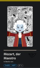 K-7-1) &Ouml;sterreich - Hackatao - Block - Mozart der Maestro 2025 - Freimaurer-Blau