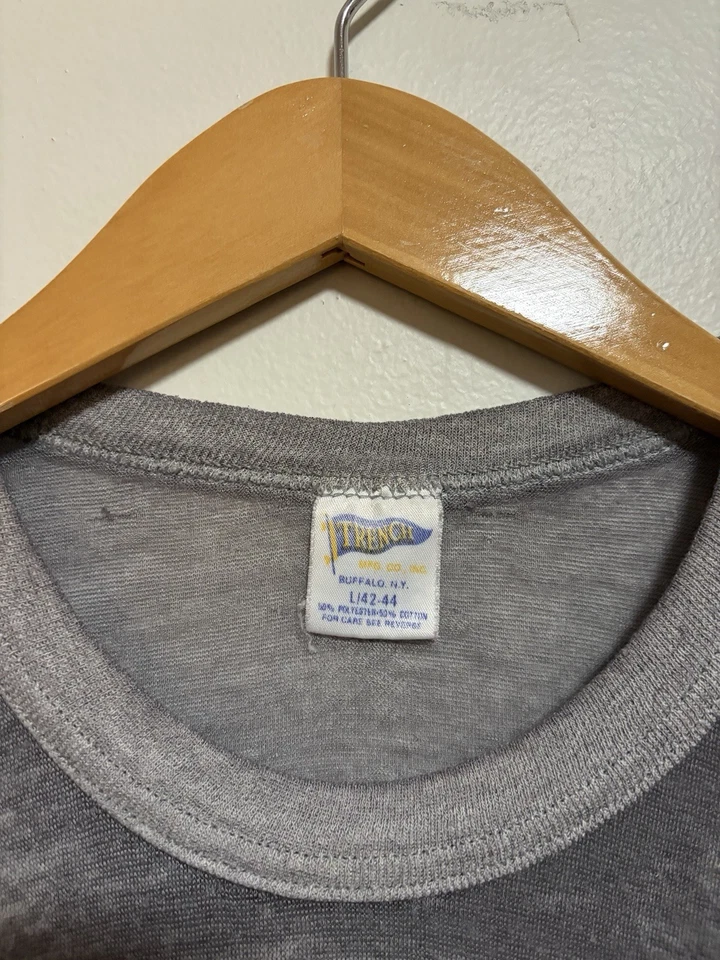 Camiseta De Colección Años 80 Oakland A’s Papel Thrashed Serie Mundial Talla Grande EE. UU. Foto 3 de 4