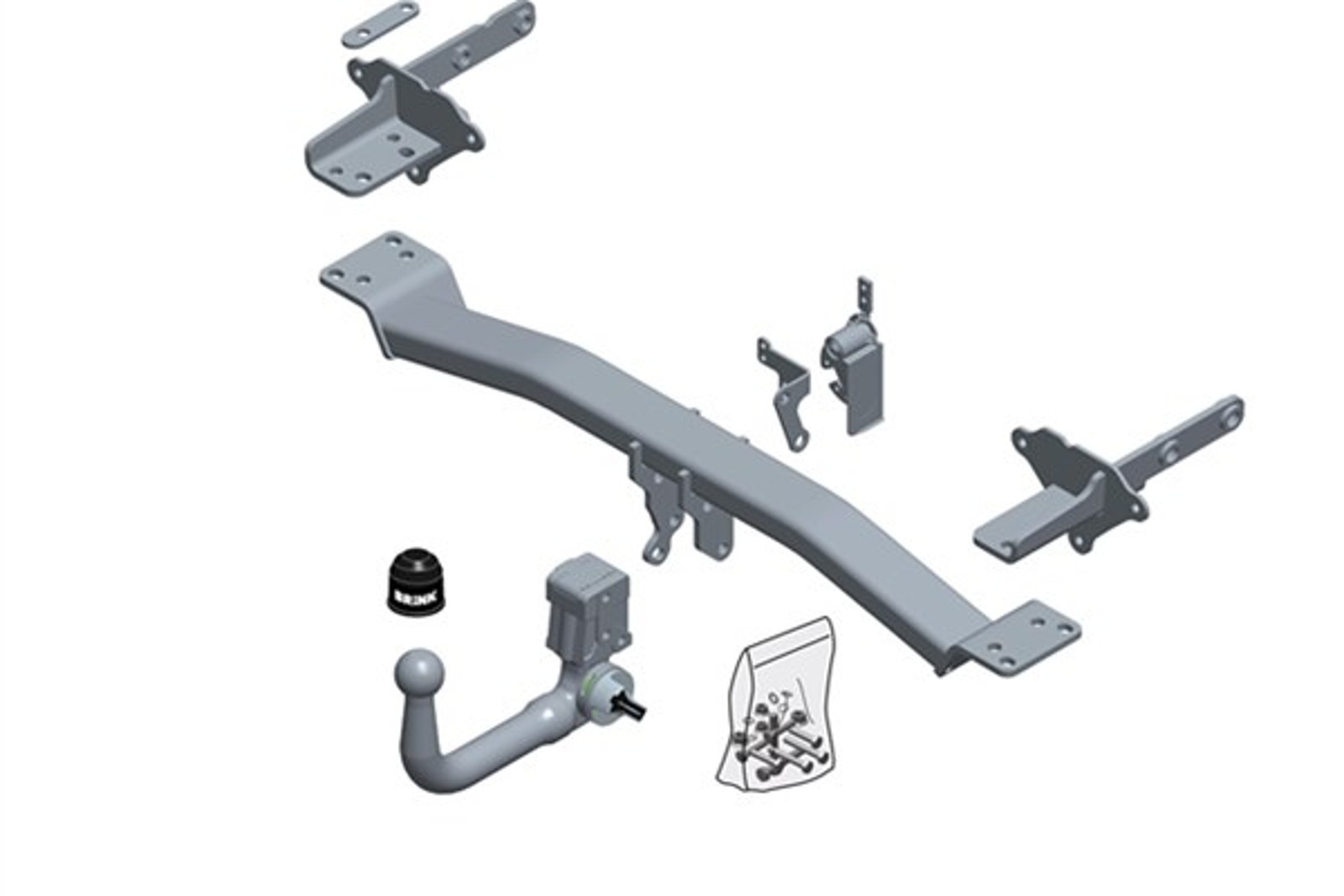 Enganche de remolque BRINK BMU 605000 para FIAT 500X 334 AXN1B AXR11 Multijet 4x4 GLP