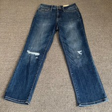 Universal Thread High-Rise Straight Vintage Stretch Jeans Size 4/27 Crop NWT