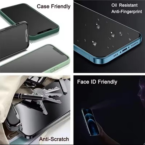 1-5 pieces anti-spy glass for iPhone 15 14 13 12 11 Pro Max Mini - Bild 4 von 5