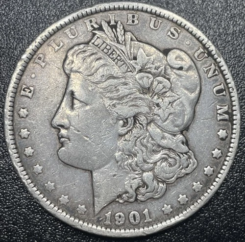 1901-P Morgan Silver Dollar $1 Choice VF Very Fine