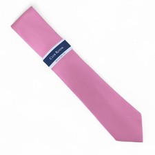 Club Room Men's Solid Tie Necktie Classic Preppy 3.25" Pink Texture