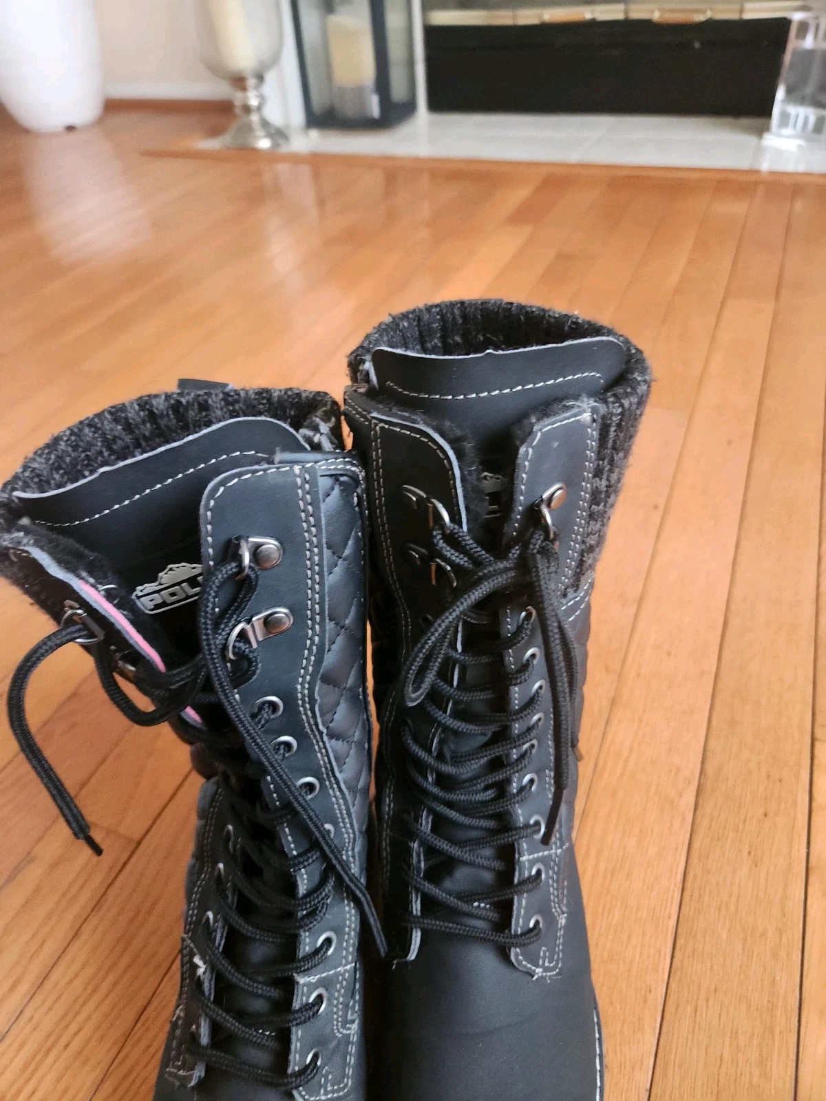 Women’s Polar 10” Fur Lined Size Zip Snow Winter Boots Gray Size US 6 UK 4 EU 37