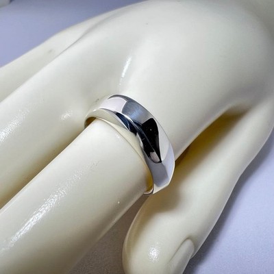 Gebrauchte Tiffany & Co. Messerschneide Ring Größe JP #9 / US #5 Silber 925 ohne Box