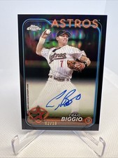 Craig Biggio True Black Auto /10 2024 Topps Chrome