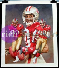Jerry Rice San Francisco 49ers NFL Football Art Original Oil Painting 1