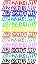 Boat Pwc Jet Ski Sea Doo Custom Registration Hull Id Number Decal Sticker 2 Pack