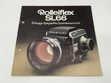 Rolleiflex SL66 Appareil Photo Reflex À Un Oeil Système 6x6 Brochure Allemande
