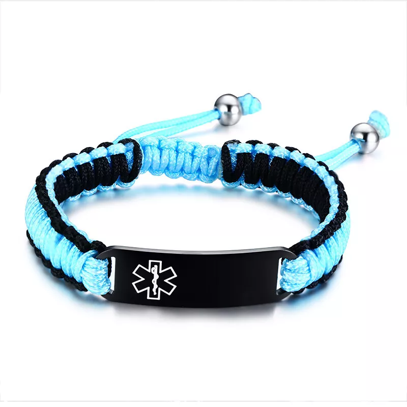 Mens paracord shop medical bracelet