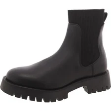 Steve Madden Womens Black Ankle Chelsea Boots Shoes 11 Medium (B,M) BHFO 6457