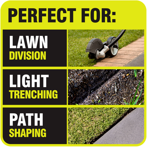 RYOBI 1200W Electric Edger Garden Grass Lawn Trimmer Shoulder Strap