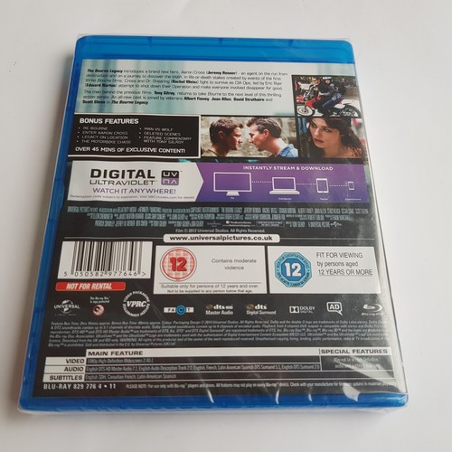 The Bourne Legacy Blu-ray Jeremy Renner Ed Norton action film movie 2015 NEW - Picture 6 of 8