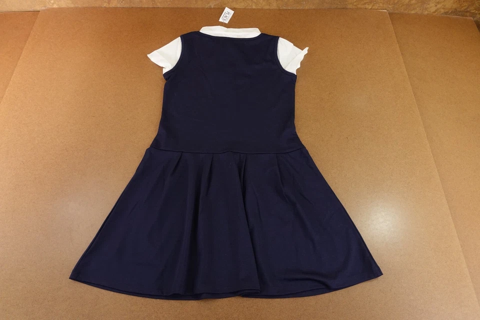 Childrens Place девочек 16 униформа коротким рукавом понте трикотажа 2 в 1 платье новый с Ярлыками - Изображение 4 из 4