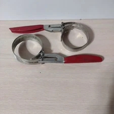 Oil Filter Wrench Red Rubber Handle Hollywood Accessories No. T86, Lot of 2 VTG