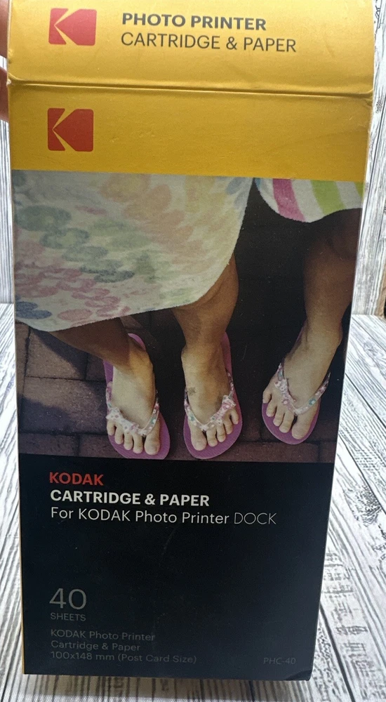 KODAK PHOTO PRINTER CARTRIDGE & PAPER 40 SHEET PHC-40 BNIB! Open box Extra Paper