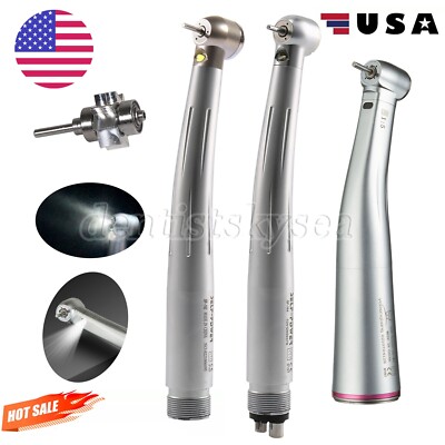 Dental Fiber Optic LED E-generator Handpiece 2/4H / LED 1:5 Contra Angle PDM