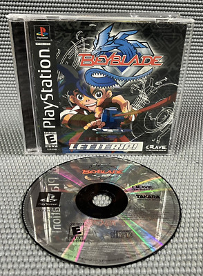Beyblade PlayStation 1 PS1 Let It Rip. Complete CIB Tested And Works