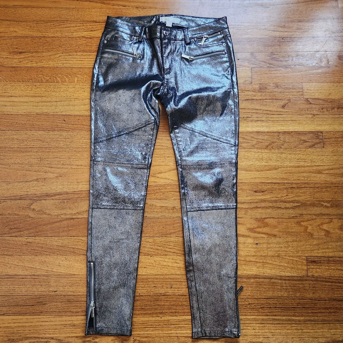 Michael kors jeans womens silver deals