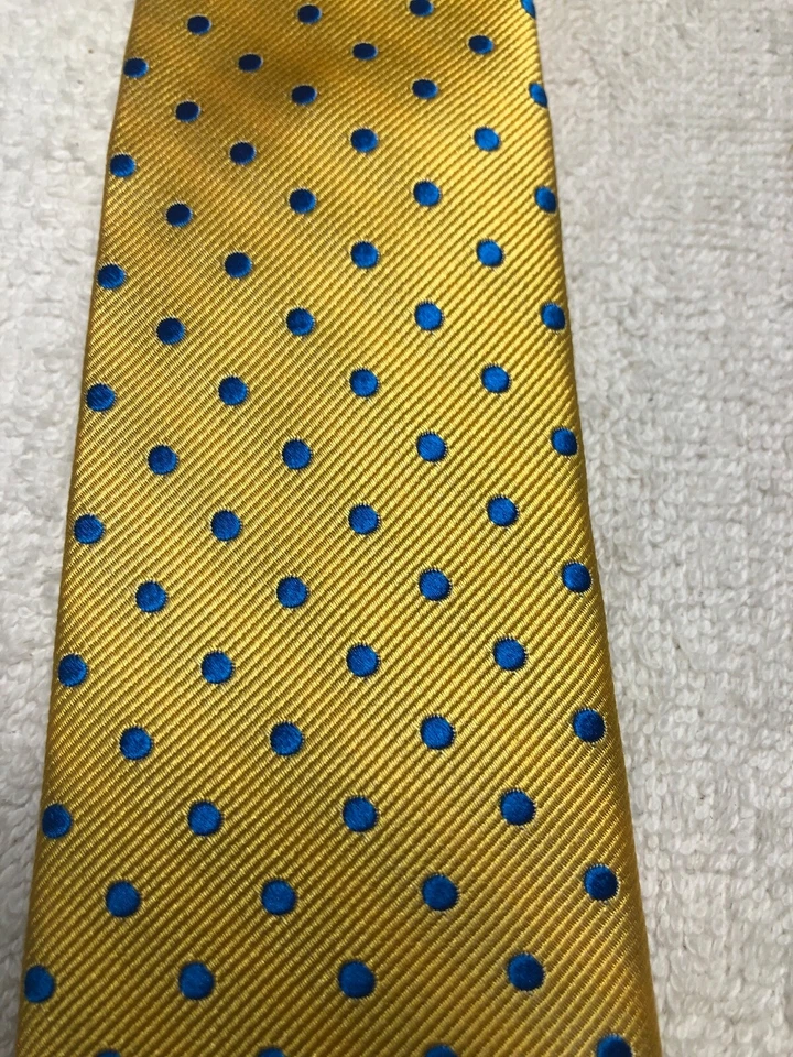 CLASS CLUB MENS TIE YELLOW WITH BLUE 2.75 X 51 NWT - Image 3 of 4