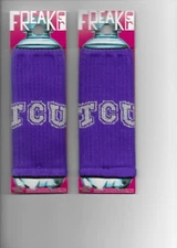 LOT OF 2 TCU HORNED FROGS FREAKER USA GAME DAY BOTTLE OR CAN INSULATOR KOOZIE