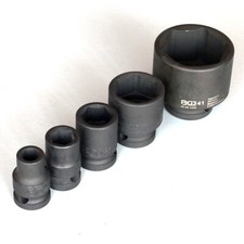 Kraft Steckschlüssel Sechskant, SW 8-52mm, Antrieb 1/2 Kraftnuss Schlagschrauber