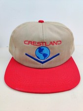 Vintage K Products USA MADE Crest Land Trucker Hat Snapback Dad Cap New NOS
