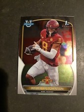 2022 Bowman University Chrome Xavier Hutchison 1st Bowman Iowa State Cyclones