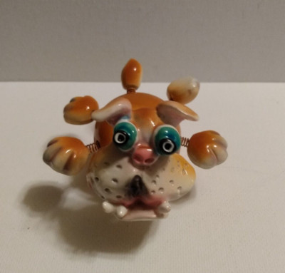Exhart Wobble Bobble Ceramic Weird Dog Figure