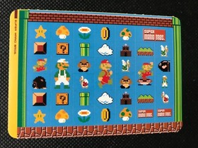 Super Mario Bros Famicom History Book Sealdass Sticker Japanese NINTENDO Rare